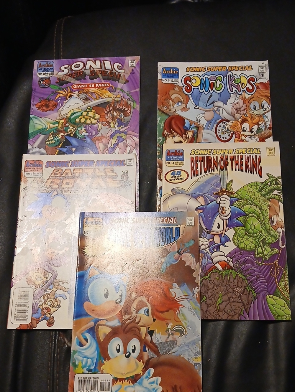 Archie Sonic Super Special Comic Collection - Blue, Purple & Orange Covers